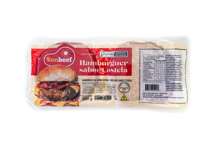 HAMBÚRGUER SABOR COSTELA - SUNBEEF
